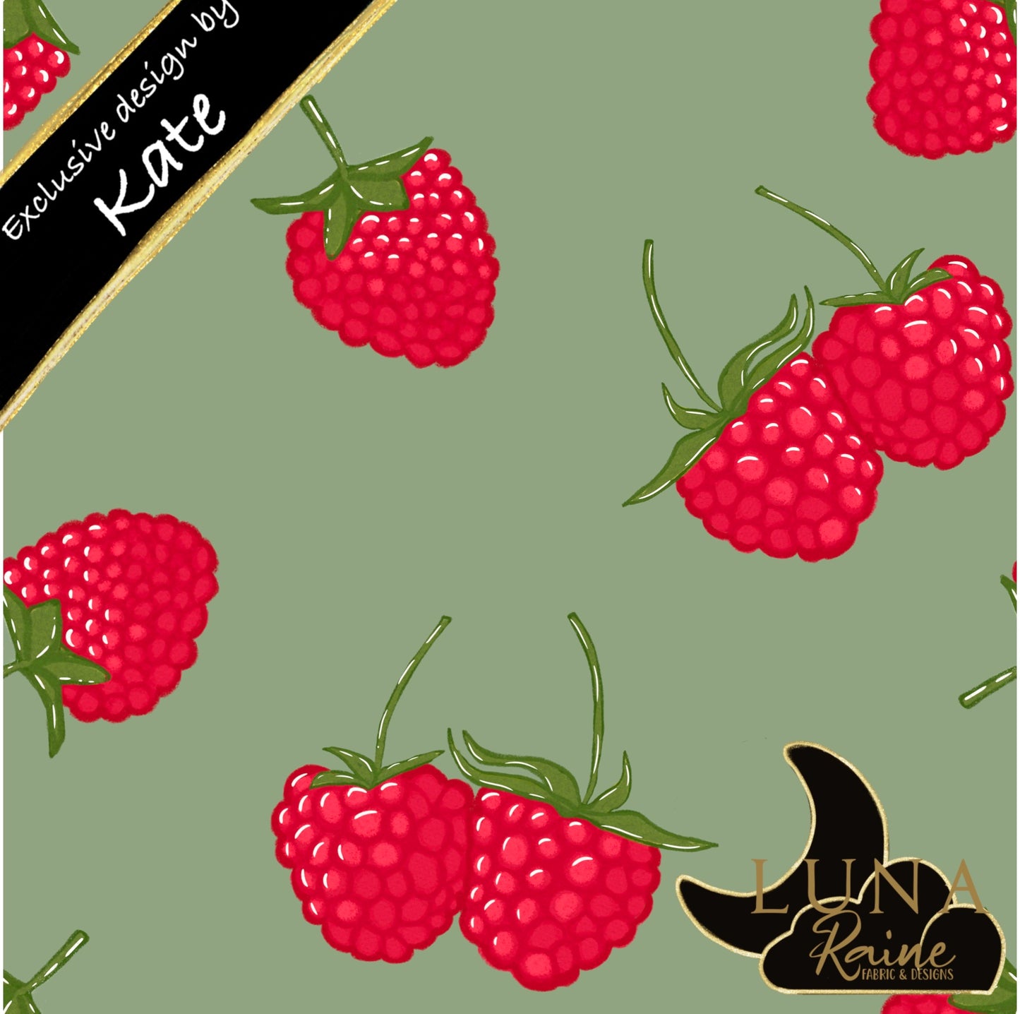 Raspberry Kisses on White